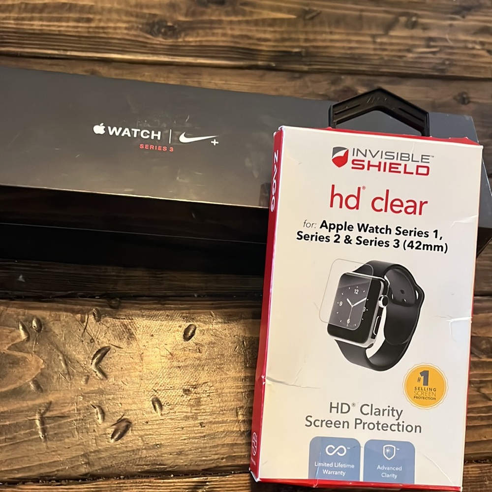 New Unopened Apple Watch Series 3 Nike + edition w/ screen protector included
